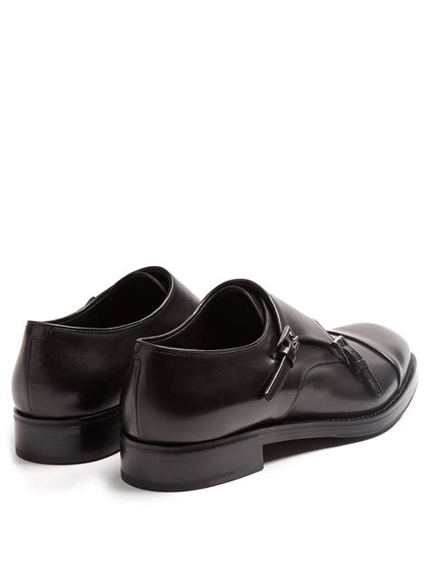 prada double monk strap shoes|most comfortable monk strap shoes.